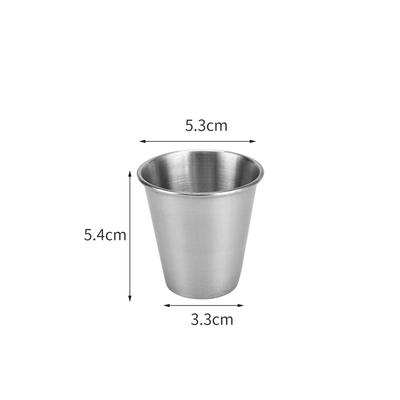 2.5 Oz Stainless Steel Shot Glasses Metal Cups Shot Glass for Espresso Whiskey Bar Home Restaurant Camping Barware Gift