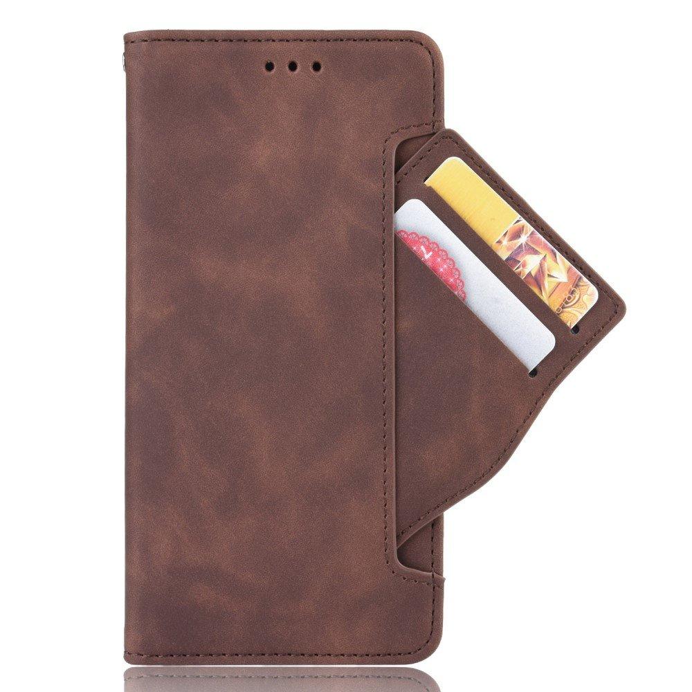 Flip Case for Oppo Reno5 Lite, Card Slot, Brown