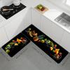 Fresh Fruits Oil-proof Kitchen Mat Soft Thickened Kitchen Floor Mat Waterproof Non-slip Oil-proof Floor Mat Runner Rug