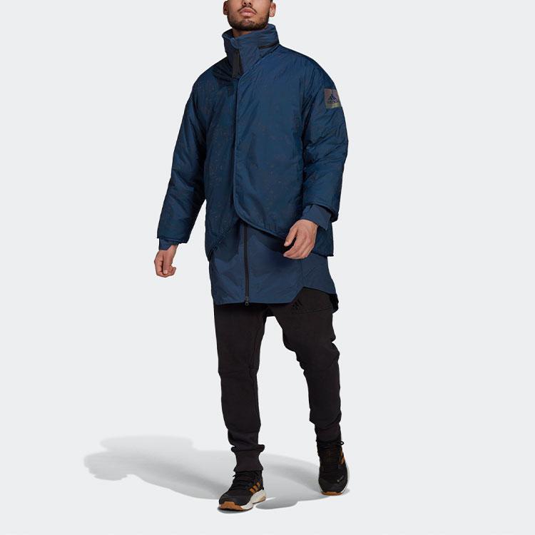 Adidas Outdoor Sports Four-In-One Detachable Parka Men Outerwear Blue GR0594
