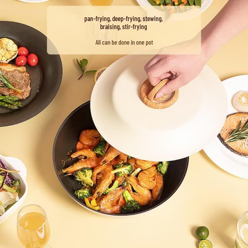 Sanhe DunDun Non-stick Deep Fry & Stir-fry Pan