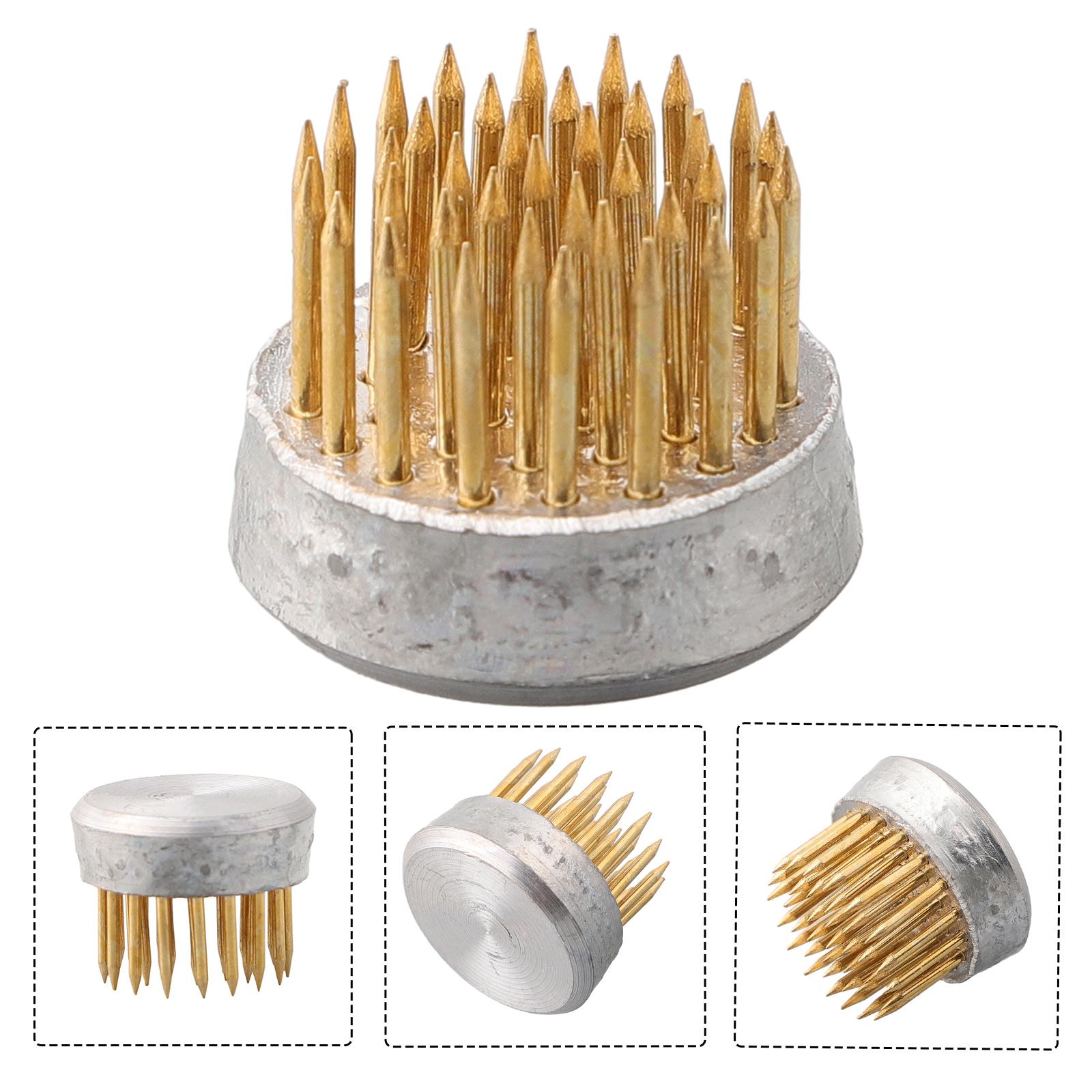

Round Ikebana Flower Frog For Ikebana Kenzan Flower Base Holder Spiky Frog Fixed Tool Floral Decor Pot 23mm