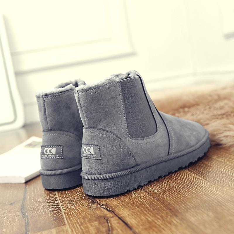 Buty zimowe męskie wysokie trampki śnieżne buty męskie wsuwane botki