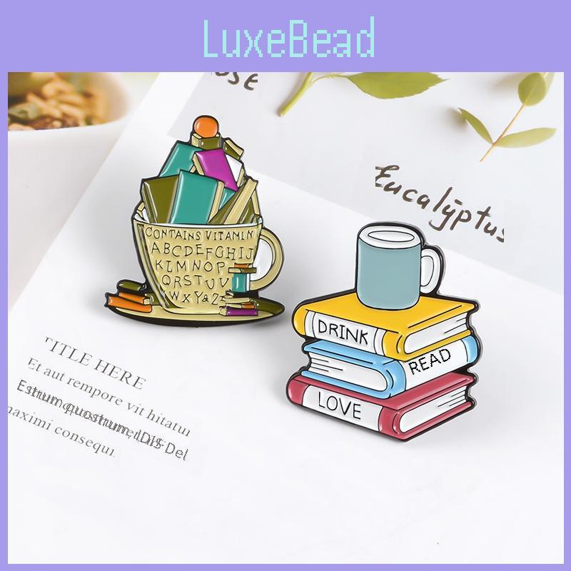 Creative Unique Alloy Book Brooch With Beautiful Enamel Finish For Stylish Accents