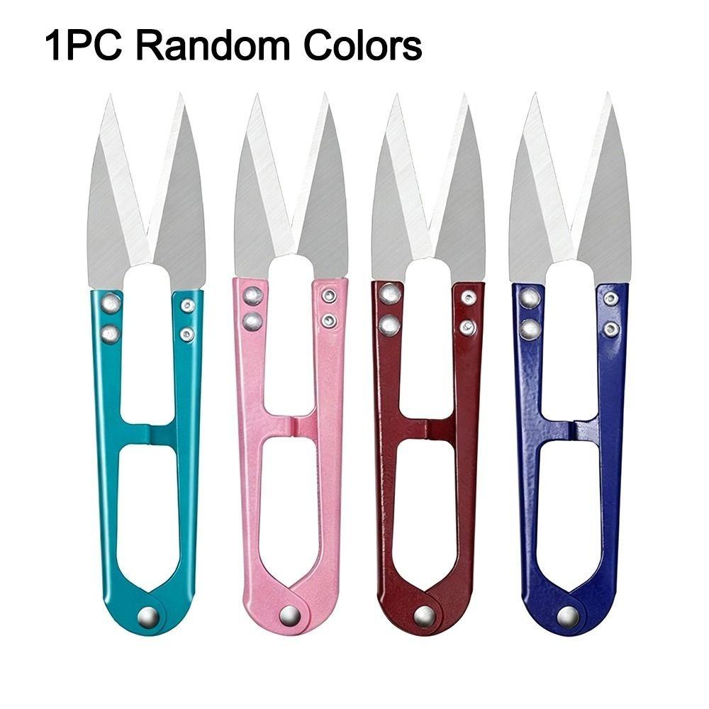 

New U-shaped Sewing Shears Metal Pruning Cross Stitch Cutter Small Sewing Machine Parts Plant Care