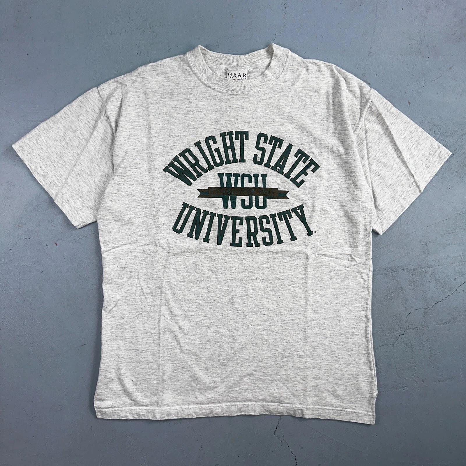 Wright State University XL VTG T Shirt WSU College School USA Gray Graphic Tee 3XL