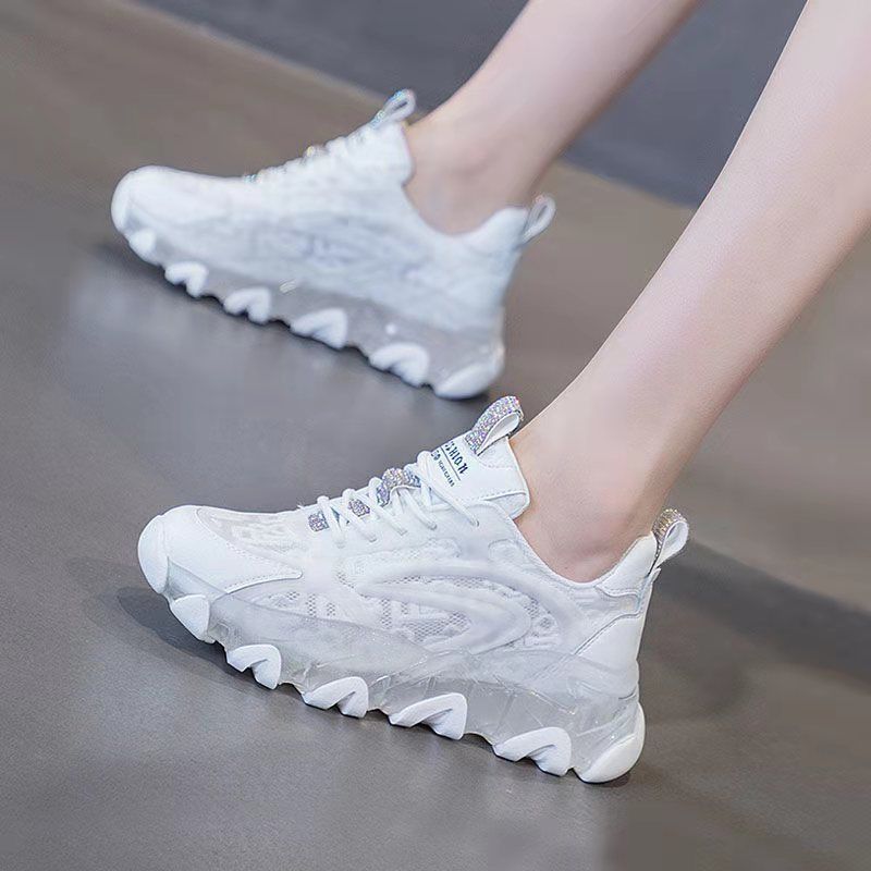 Casual Cute Women's Chunky Shoe Comfortable and Elegant Running Fashion Thick Bottom Sneaker Sports Shoes for Women 2025 Gym Hit