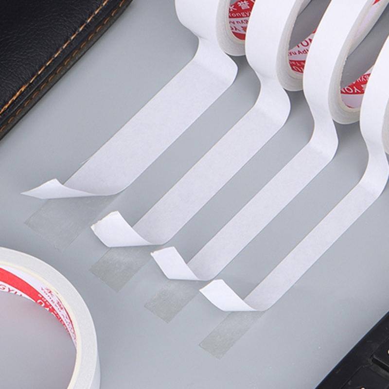 10 Rolls High Strength White Double Sided Tape Strong Adhesive Mounting Tape for Craft Scrapbooking 10Meter Per Roll
