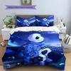 Sans  Pattern Bedding Quilt Set  Home Decoration  Gift (1 * duvet cover + 2 * pillowcase  without core)