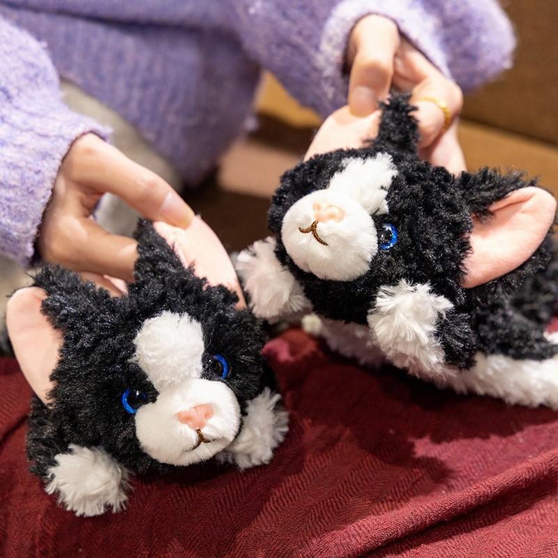 Devon Rex Katze Plüschtier mit langem Fell Weiches Stofftier für Kinder und Sammler