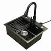 Drop In Kitchen Sink Stainless Steel Kitchen Sink Undermount Kitchen Workstation with Faucet for Washbasin Dishwasher