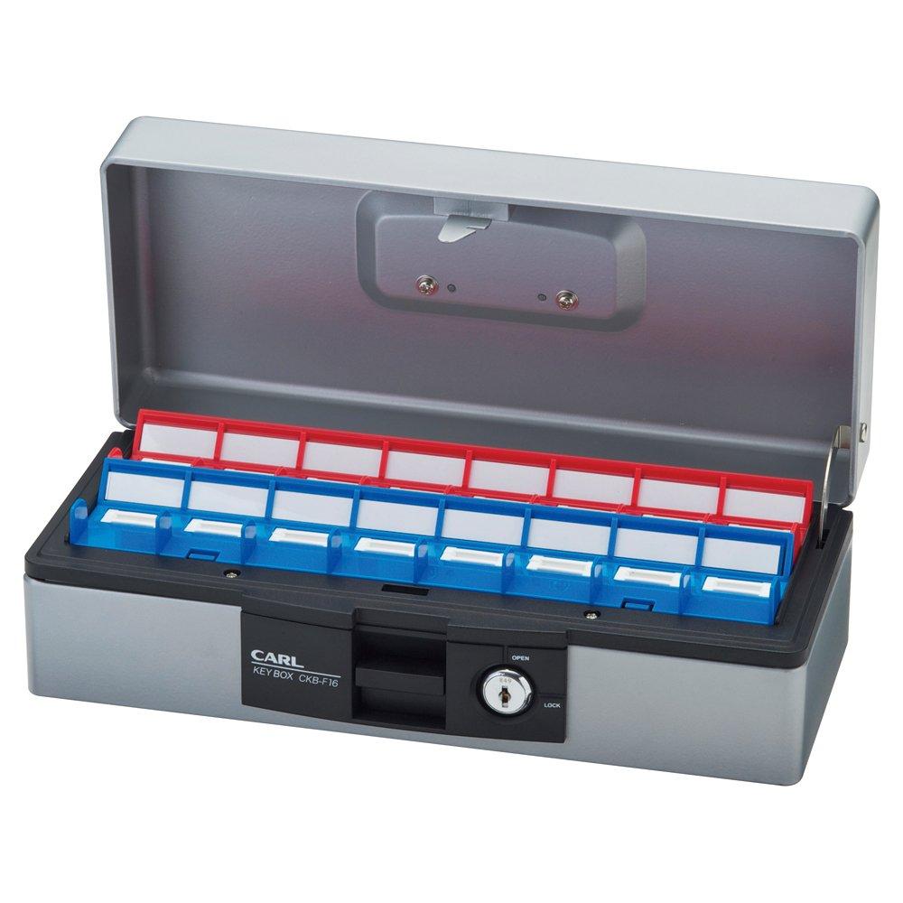 Carl Office Desktop Key Box, Holds 16 Keys, CKB-F16-S