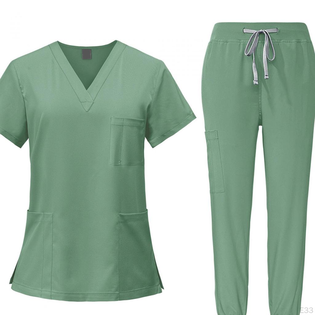 Pflege Peeling Set, Krankenschwester Arbeitskleidung, Arbeitskleidung, Oberteil und Hose für Spa Kosmetik