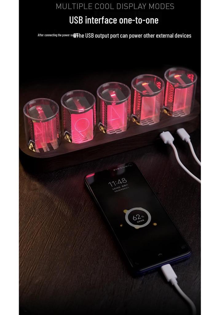 RGB Nixie Tube Clock: Creative Desktop Digital Ornament and Hot Seller