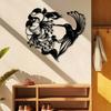Boho Hummingbird Metal Wall Art, Iron Garden Decor with Hook