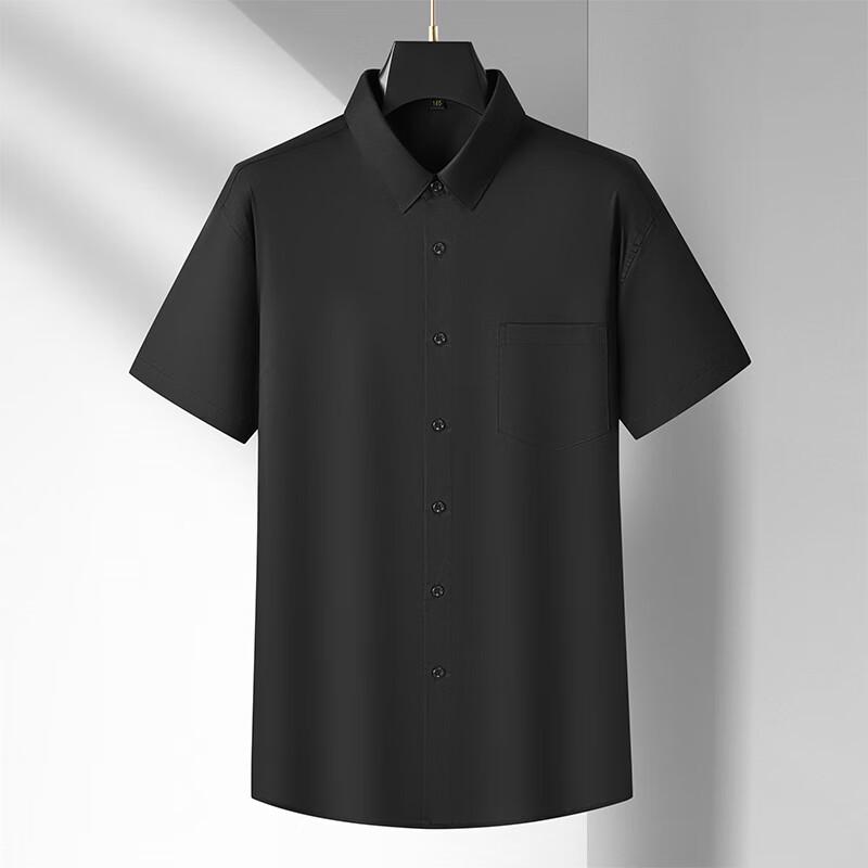 Men's Plus Size Cotton Short Sleeve Shirt