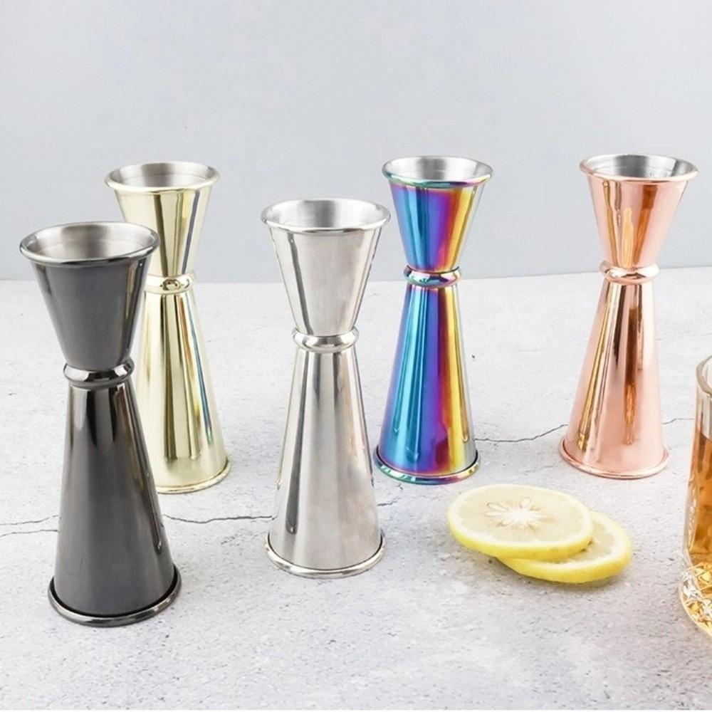 1oz / 2oz Double Cocktail Jigger Stainless Steel Cocktail Measuring Cup  Bartending Tools