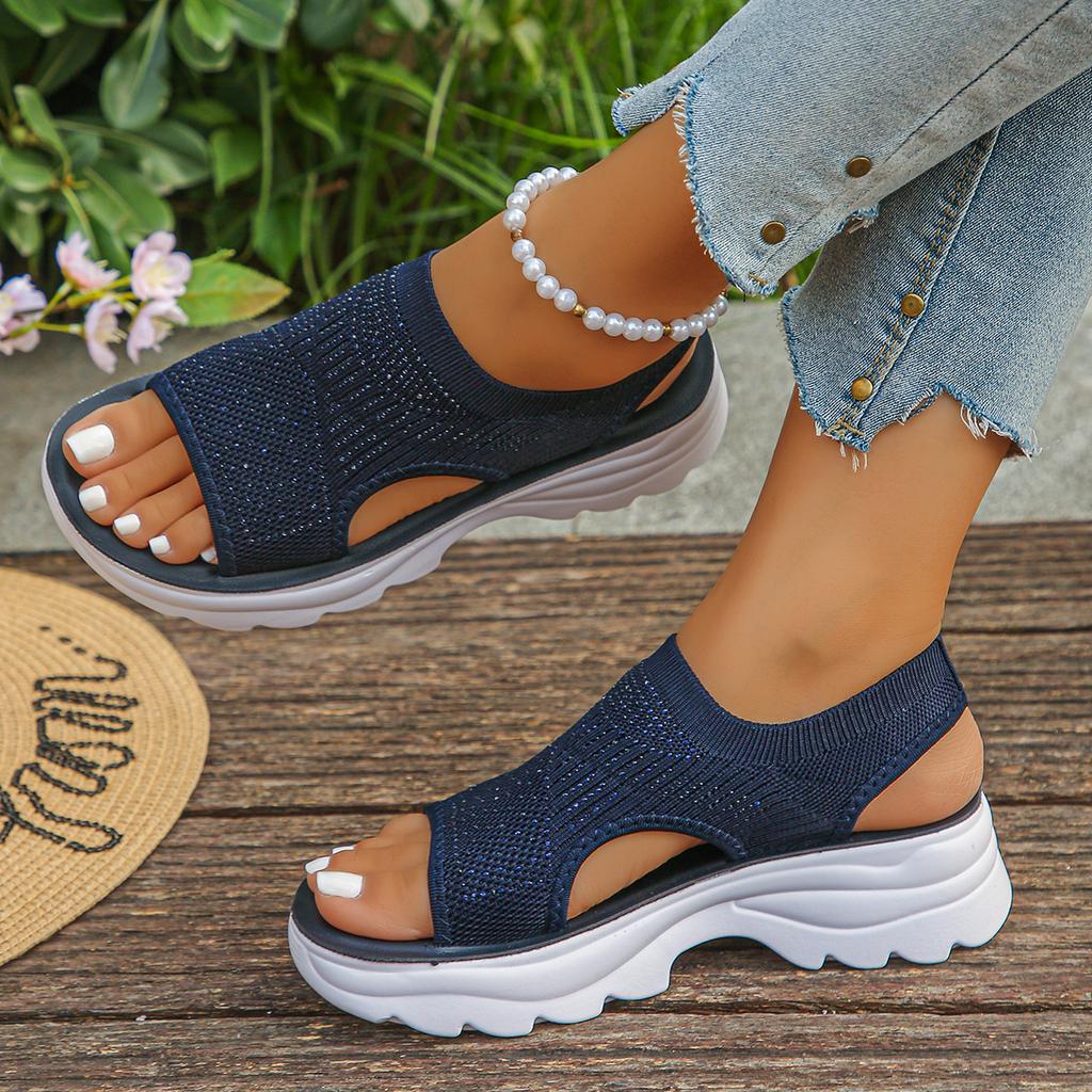 Summer Women Sandals Platform Roman Plus Size Sandals Lightweight Beach Wedge Shoes Women Comfort Casual Sport Sandals Women