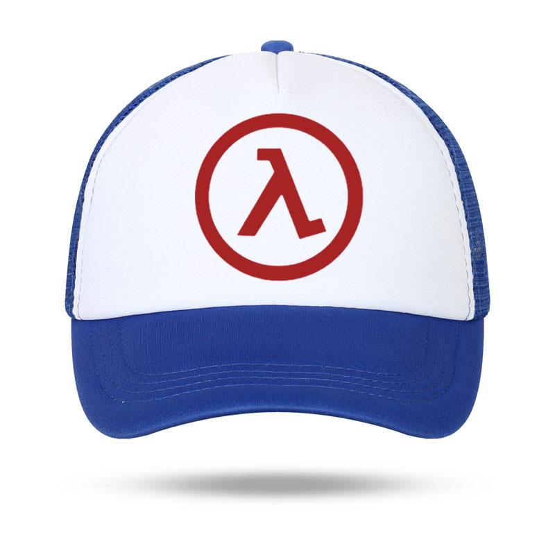 Fashion Casual Half Life Game Logo Print Baseball Caps Unisex Women Parentchild Hats Mesh Visor Outdoor Sun Hat Adjustable Caps