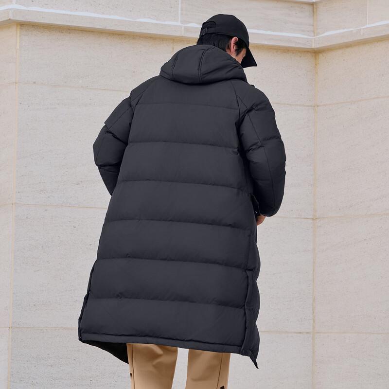 Adidas Water-Repellent Hooded Long Down Jacket