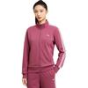 Anta Sudadera polar con cremallera y logo a rayas de la serie Training para mujer, Tree-Mushroom-Red 962347710-2