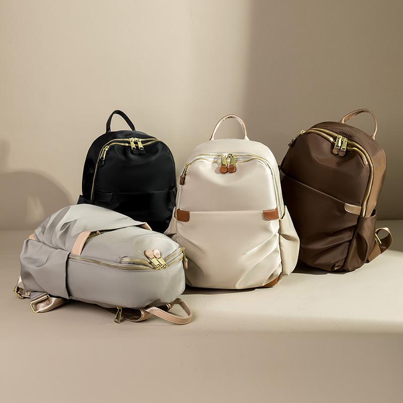 New Backpack for Women Oxford Cloth Large Capacity Backpack Student Schoolbag Light Travel Bag Versatile Mommy Bag