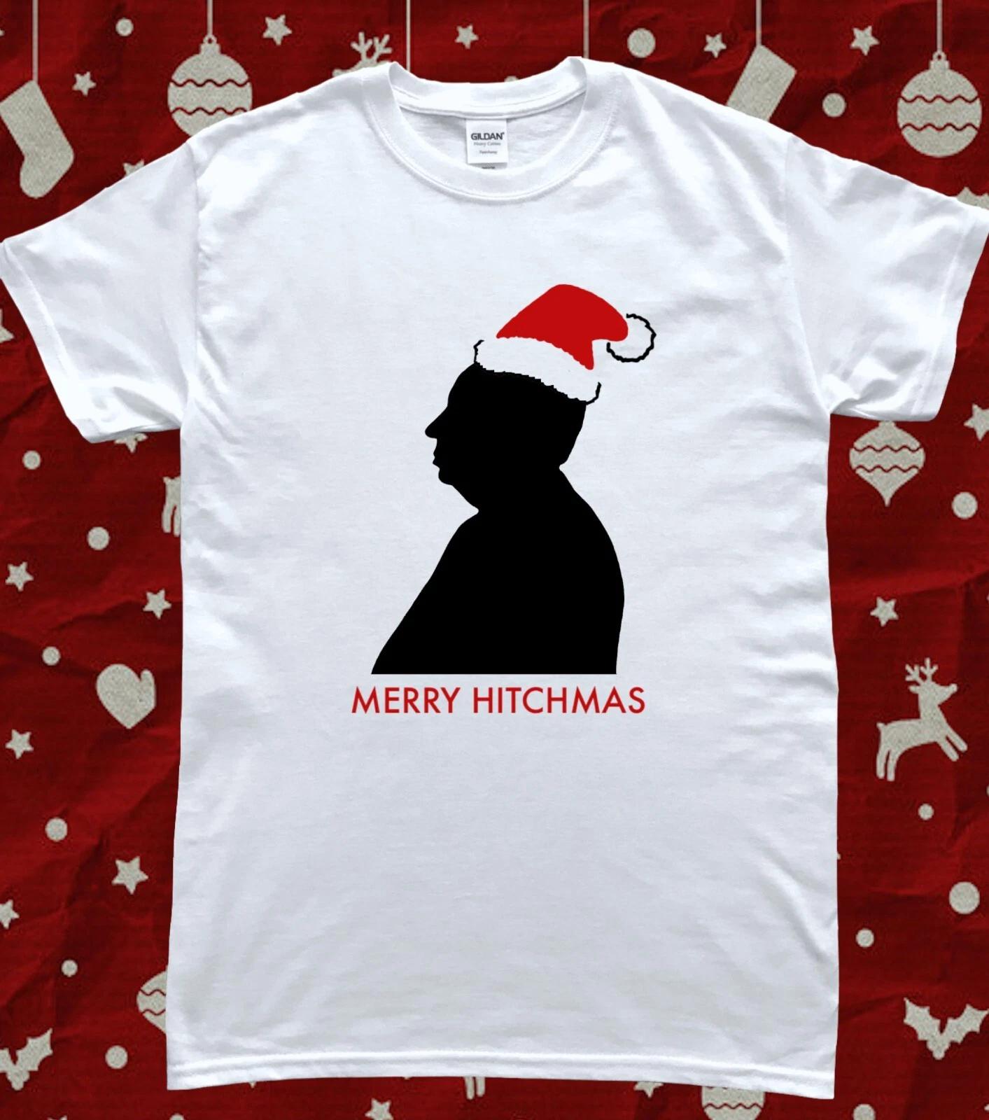 Merry Hitchmas Alfred Hitchcock Funny Classic Film Christmas T-Shirt S