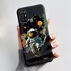 Hülle Für ZTE Blade A52 / A52 Lite Hülle Ästhetisch Niedliche Katze Astronaut Handyhülle Schwarze Weiche Silikon TPU Rückabdeckung Bumper Schale