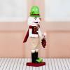 Solid Wood Nutcrackers Figure 36CM Tall For Holiday Wine Decors Christmas Tabletop Shelf Display And Collectible Art