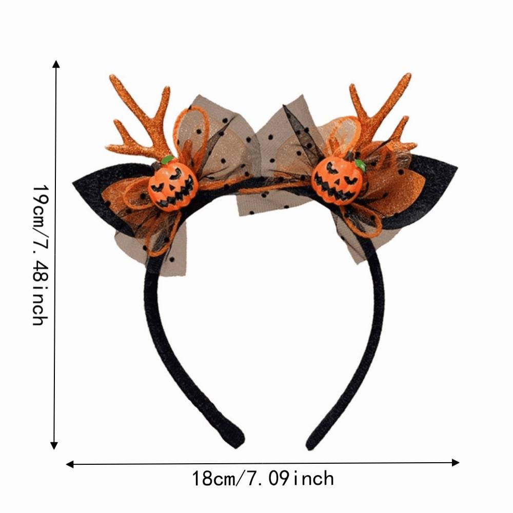 Cute Halloween Hairband Plush Spider Web Headband Fashion Party Hair Hoop Hair Accessories