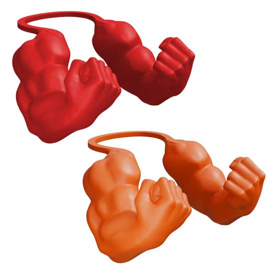 2Pcs Cat Muscular Arm Costume Cat Neck Arm with Muscle 3D Printed Superhero Cosplay Pet Spoof Toy Funny Cat Photo Prop Accessory