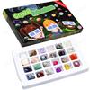 Natural Crystal Gemstones Advent Calendar 2025 Christmas Healing Stones Rocks and Minerals Countdown Calendars Xmas Trees Decor