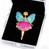 Unique Rhinestone Ballet Dancer Pin for Women and Girls Stylish Jewelry for Events
