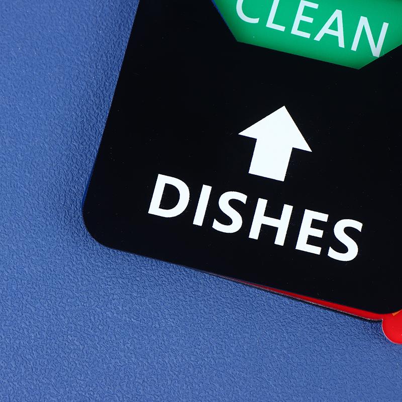Sign Dishwasher Clean Magnet Dirty Indicator Washer Dish Kitchen Stickers Necessities Cleaning Dishes Machine