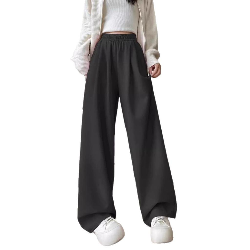 Wide-leg Pants Women's 1116 Summer Thin and Thin High-waisted Drooping Casual Straight-leg Texture Milk Fu Yamamoto Pants Women