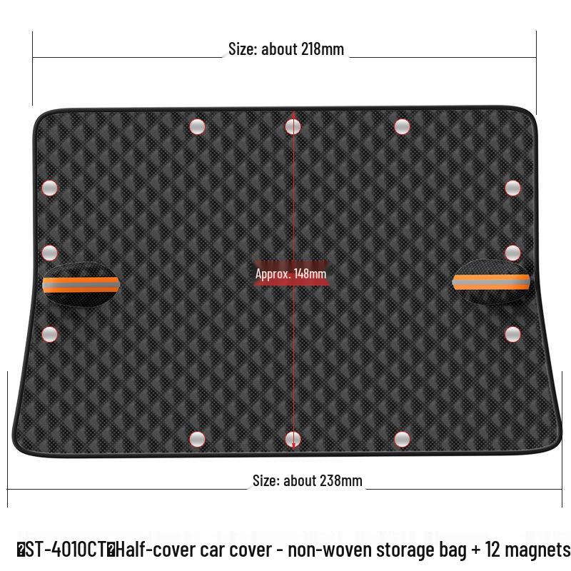Thickened Moisture-Proof Magnetic Oxford Cloth Winter Car Snow Shield for Front Windshield