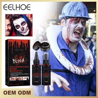 Halloween Makeup Kit Special Effect Painting Fake Wax Scar Blood Scar Painting Fake Wax Set Makeup Party 130ml