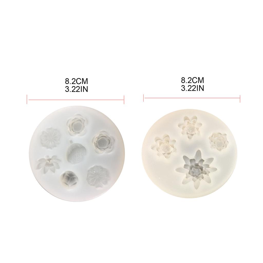 3D Lotus Leaf Shape Silicone Flexible Food Grade Mould Clay Resin Ceramics Candy Fondant Candy Chocolate Soap Mould