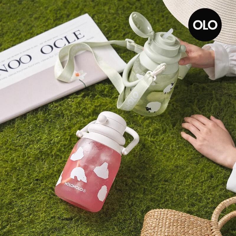 HOLOHOLO Magritte Portable Large Capacity Straw Water Bottle