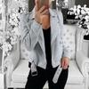 Streetwear-Jacke, lässig, Umlegekragen, lange Ärmel, Taschen, Damen-Windjacken, Basic-Jacke