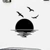 Decals Decoration For Car Hood Stickers Door Side Scratch Stickers For Vehicles Car Accessories Car Hood Decal Sunset Landscape