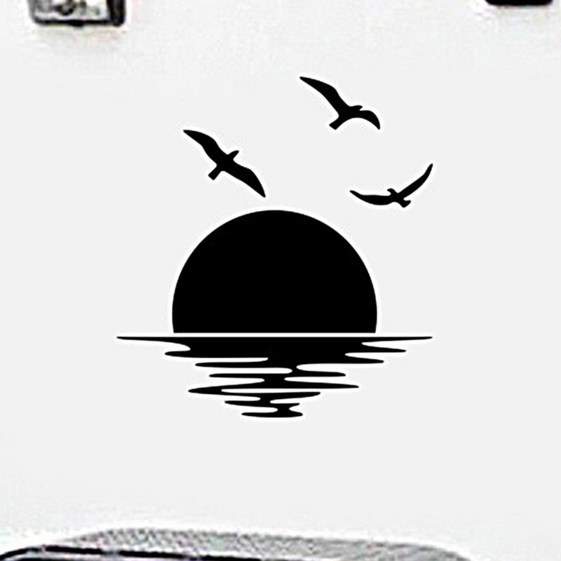 Decals Decoration For Car Hood Stickers Door Side Scratch Stickers For Vehicles Car Accessories Car Hood Decal Sunset Landscape