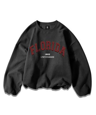 LIKE THE MOST Florida Peachskin Over Sweatshirt_Charcoal