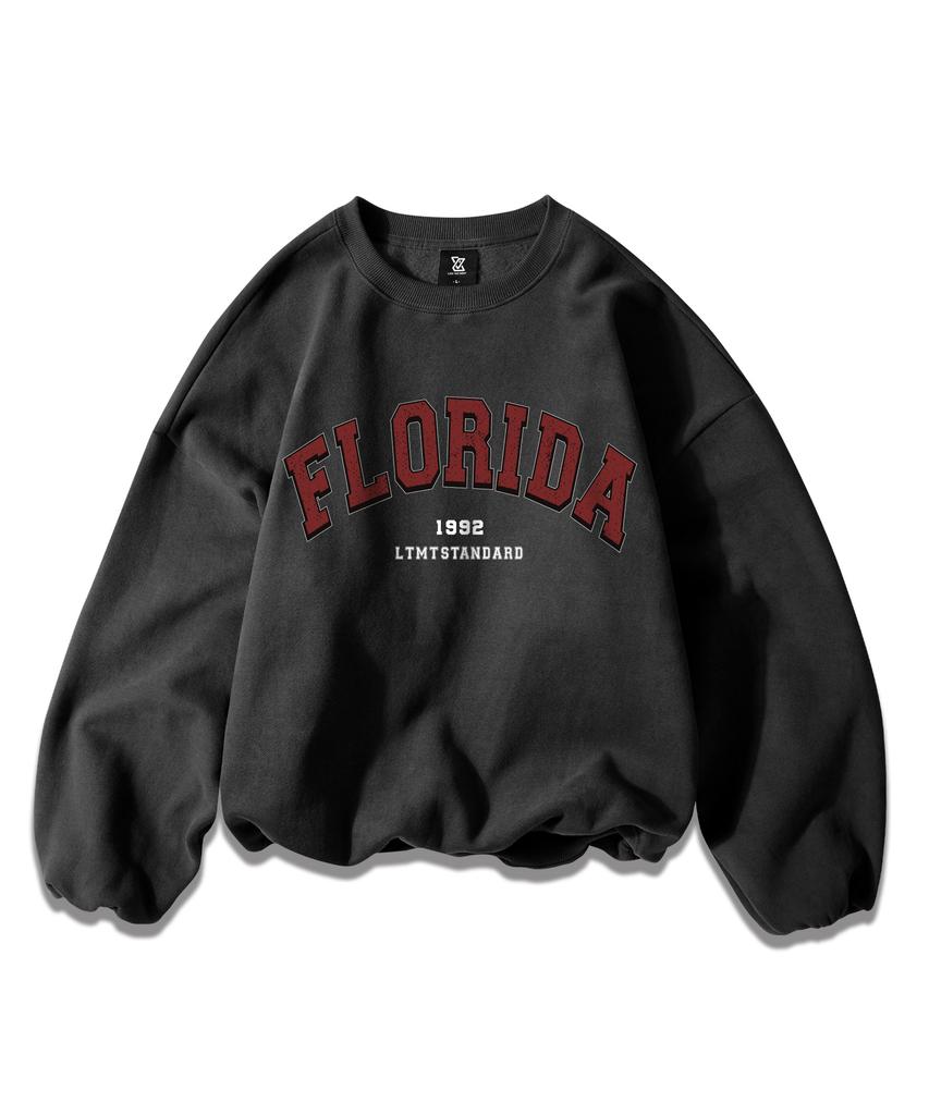 LIKE THE MOST Florida Peachskin Over Sweatshirt_Charcoal