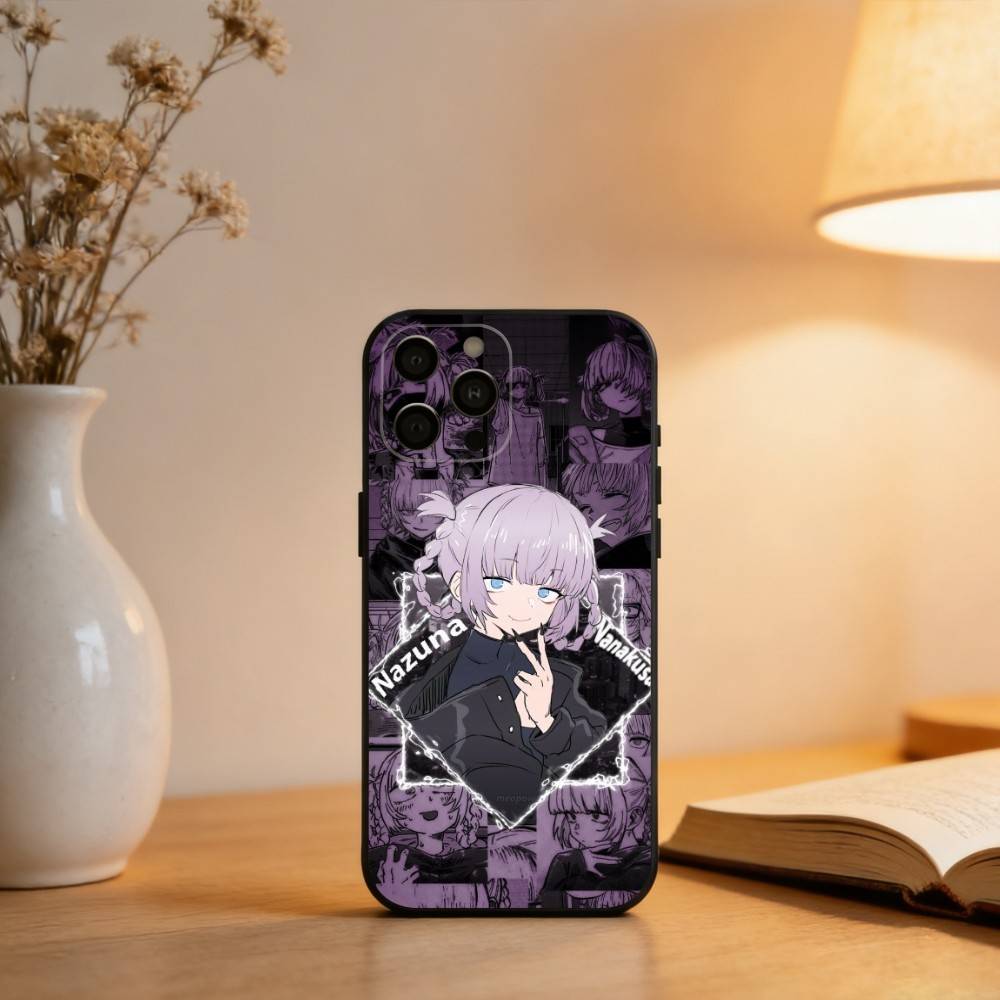 N-Nazuna N-Nanakusa  Phone Case For iPhone 17,16,15,14,13,12,11 Plus,Pro Max,XS,Soft Silicone Black Cover