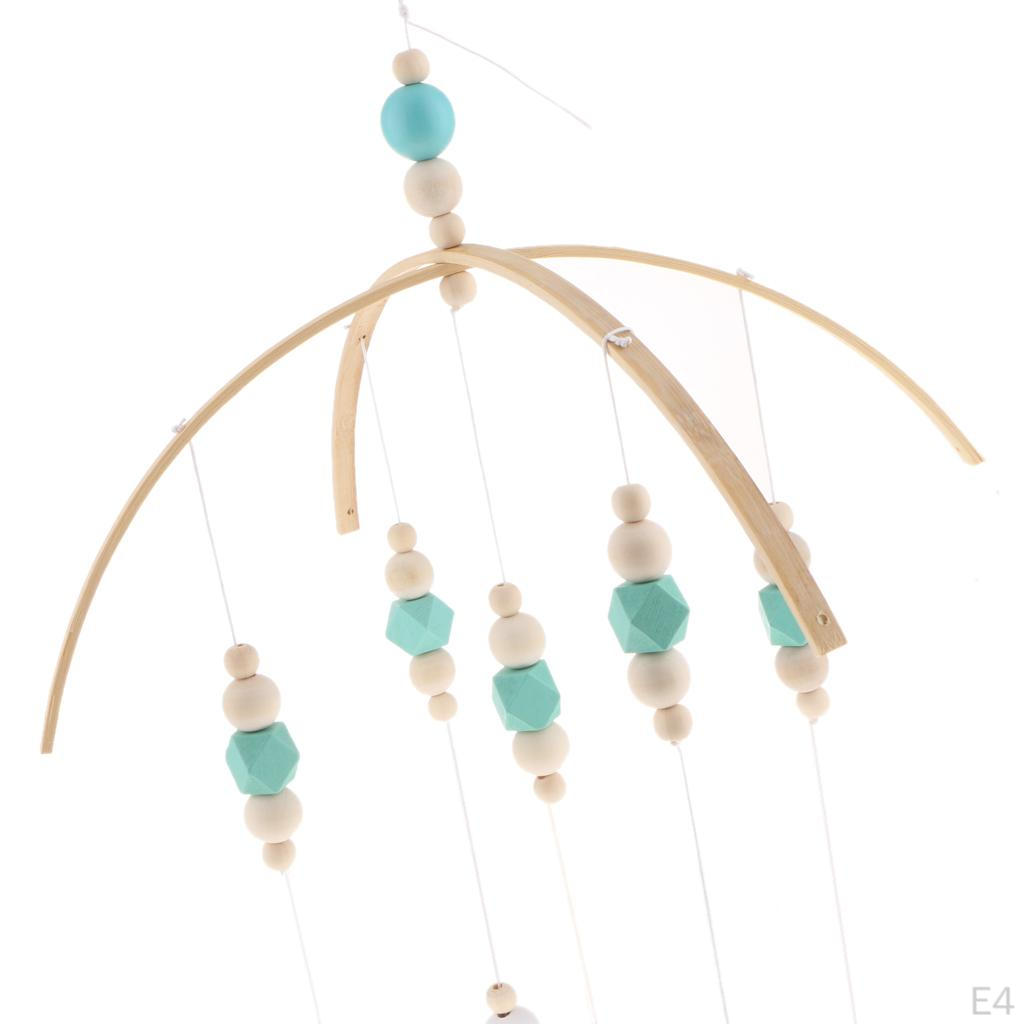 Baby Kids Crib Mobile Bed Bell Toys Wooden Wind Chimes Hanging Room Decor