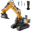 Remote Control Excavator Construction Vehicle with Gesture Alloy Rotating Zinc Toy for Adults and Extendable Sound Effects Function, Shovel, 680°