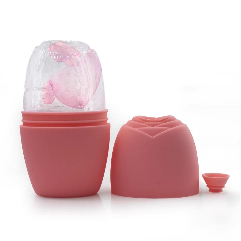 1Pc Ice Face Roller Ice Cube Beauty Massage Silicone Ice Mold For Eye Puffiness Ice Facial Roller Shrink Pores