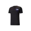Puma Retro Logo Print Running Sports Fitness Crew Neck Short Sleeve T-Shirt Men Tops Black 523751-01