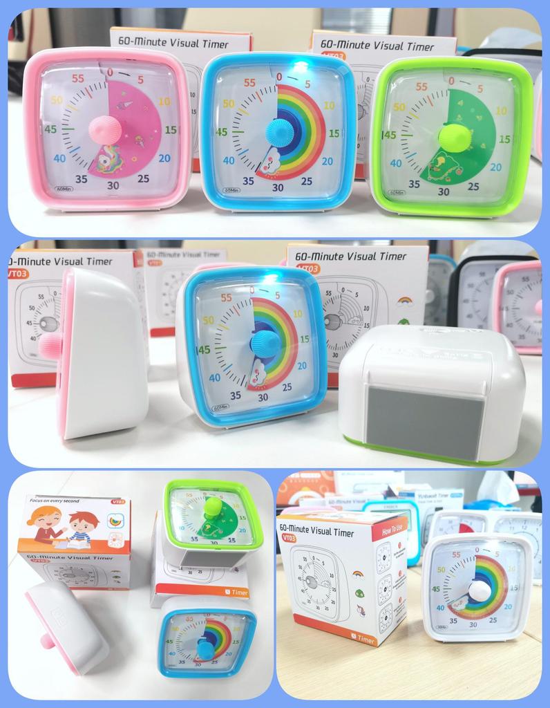 Kids' Visual Multifunction Electronic Timer for School Tasks